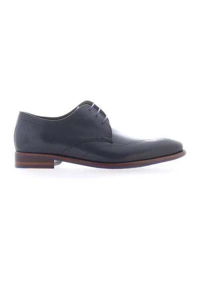 Floris Van Bommel Nette Schoenen Veterschoen Blue