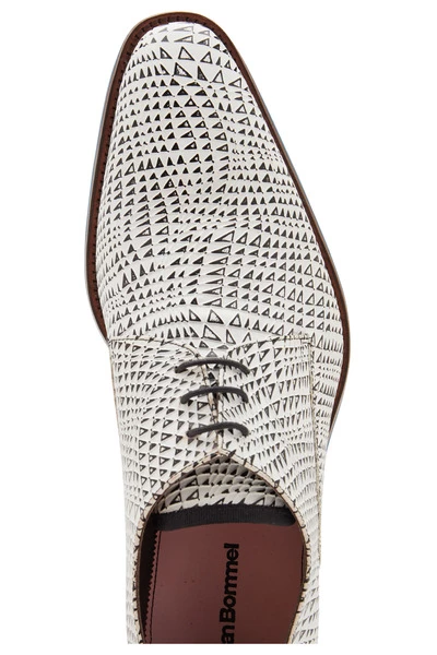 Floris Van Bommel Nette Schoenen Lace -up In White With Print White - Afbeelding 2
