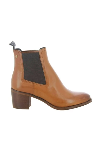Enkellaarsjes Floris Van Bommel Damesschoenen Cognac SFW-60014 CHUDI Brown - Afbeelding 4