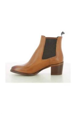 Enkellaarsjes Floris Van Bommel Damesschoenen Cognac SFW-60014 CHUDI Brown